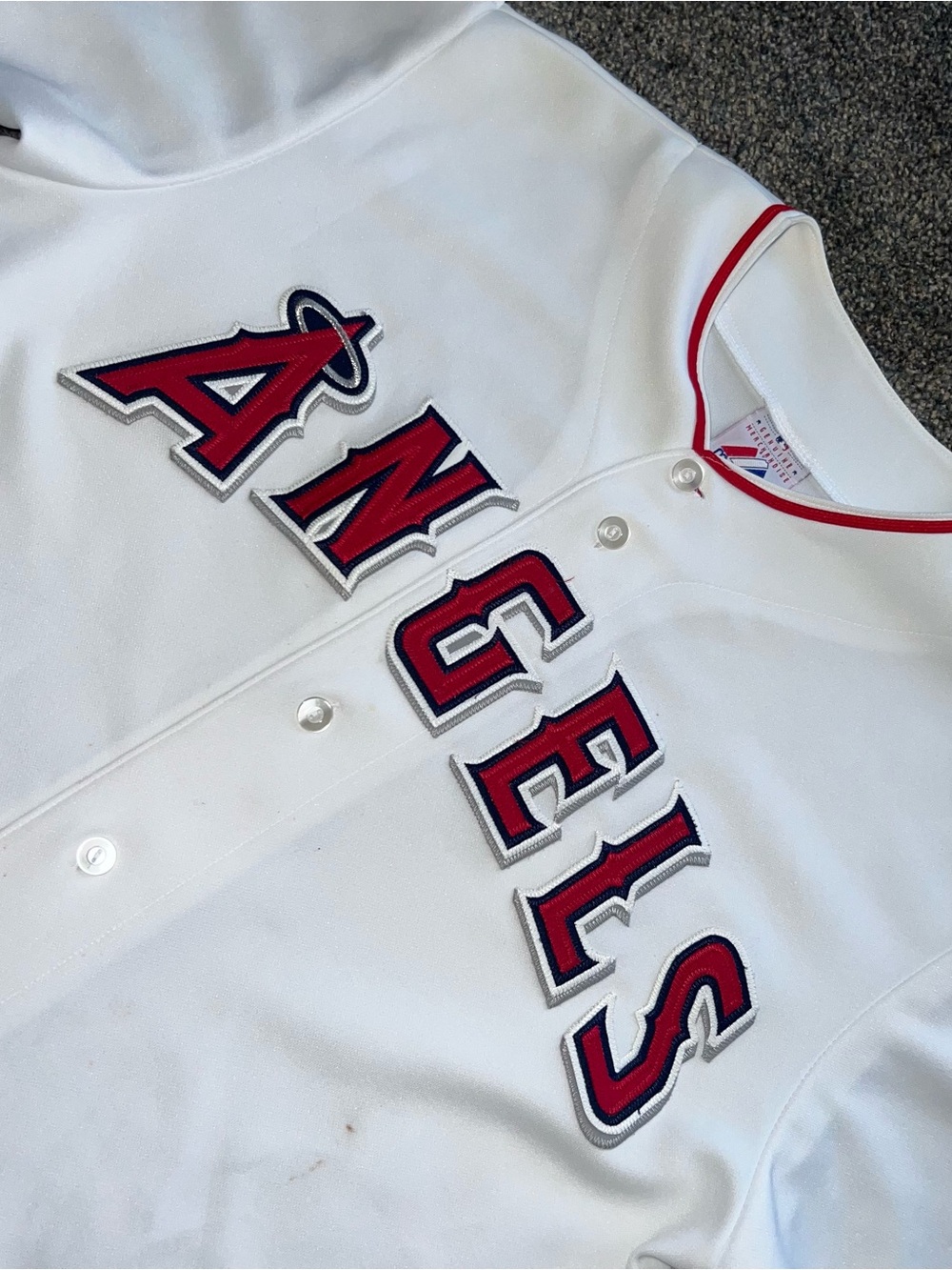 Vintage Anaheim Angels Majestic Jersey Mens Size Large Made In Korea